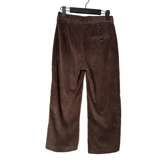 Zara XS Brown Corduroy Wide-Leg Pants - Picture 6 of 11